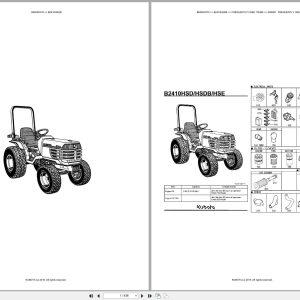 Kubota Tractor B2410HSDB Australia Parts Catalog (1)