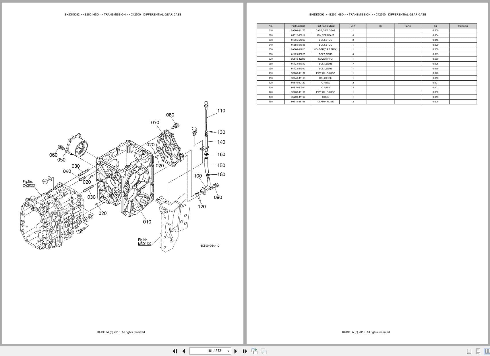 Kubota Tractor B2601HSD Australia Parts Catalog (2)