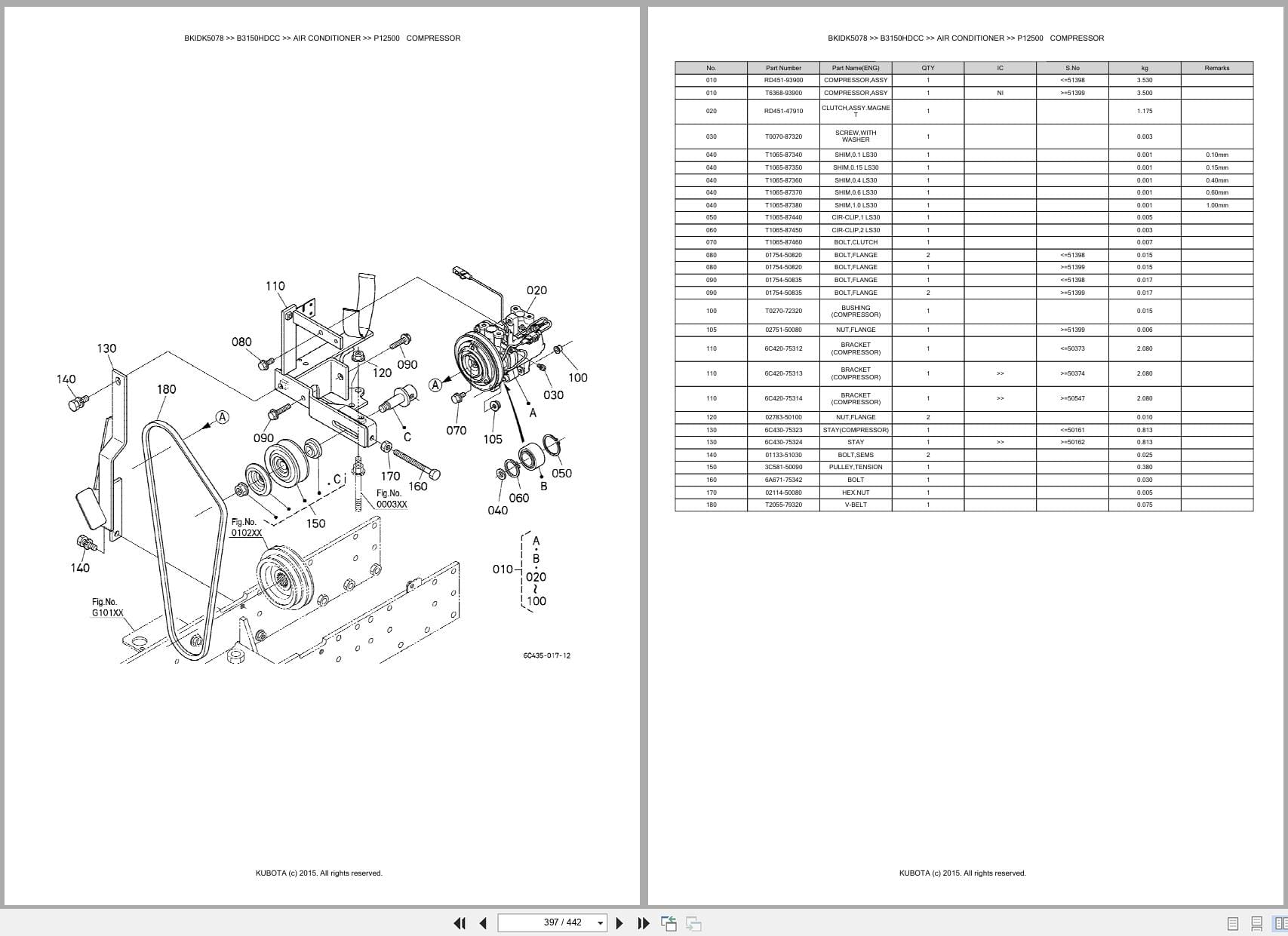 Kubota Tractor B3150HDCC Australia Parts Catalog (2)