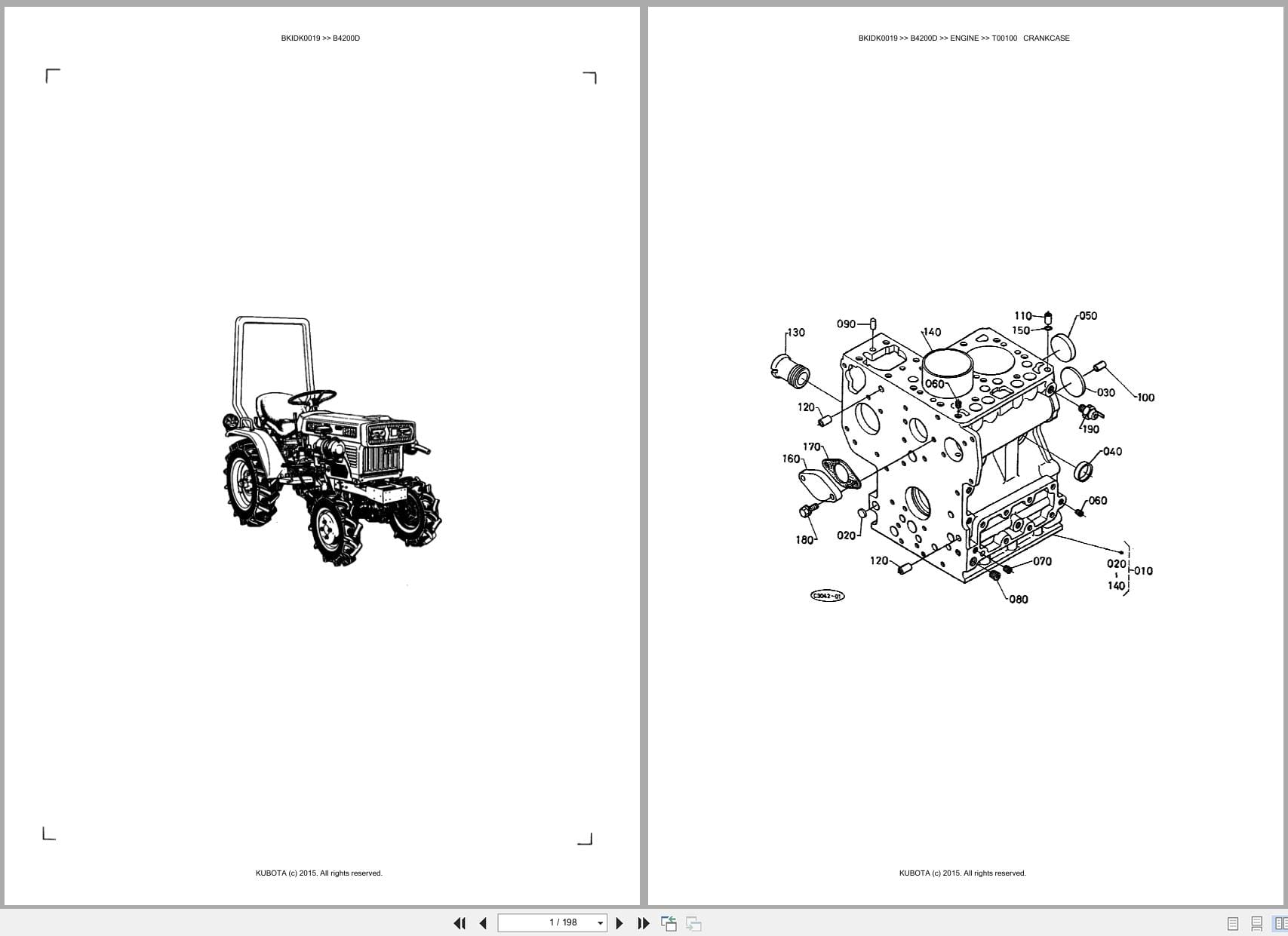 Kubota Tractor B4200D Australia Parts Catalog (1)