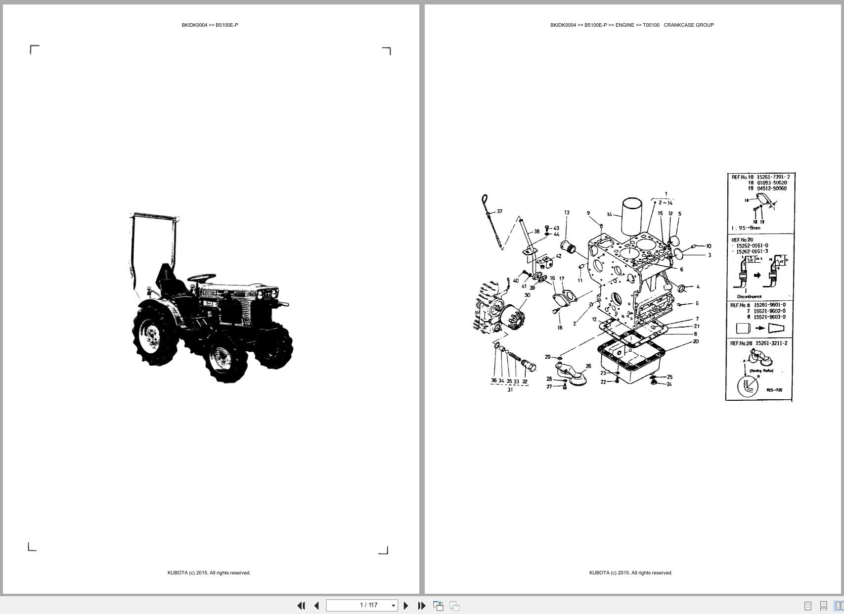 Kubota Tractor B5100E P Australia Parts Catalog (1)