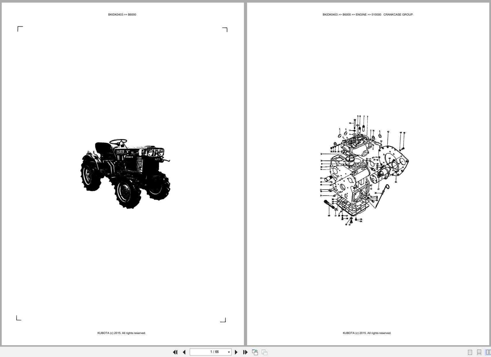 Kubota Tractor B6000 Australia Parts Catalog (1)
