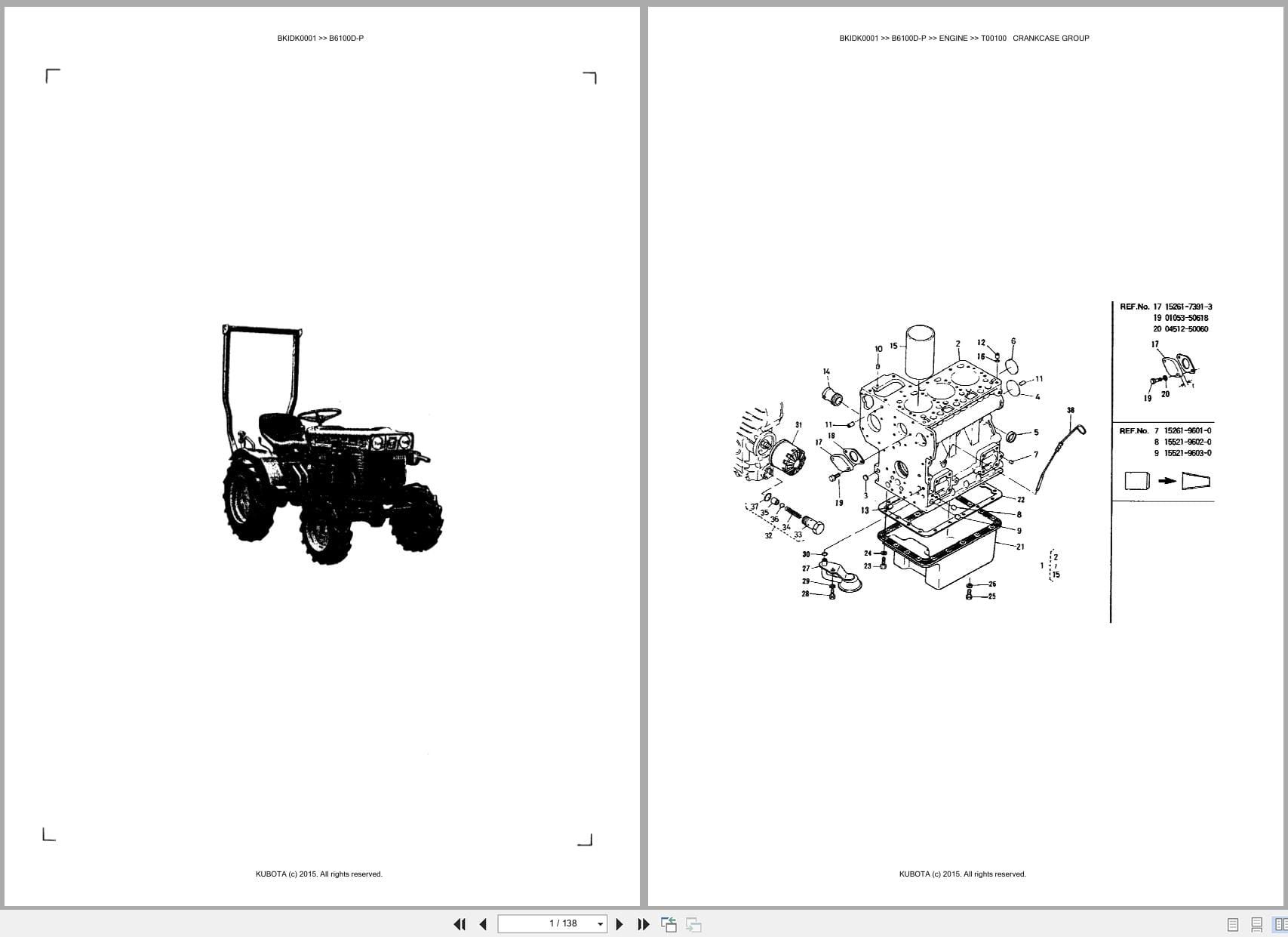 Kubota Tractor B6100D P Australia Parts Catalog (1)