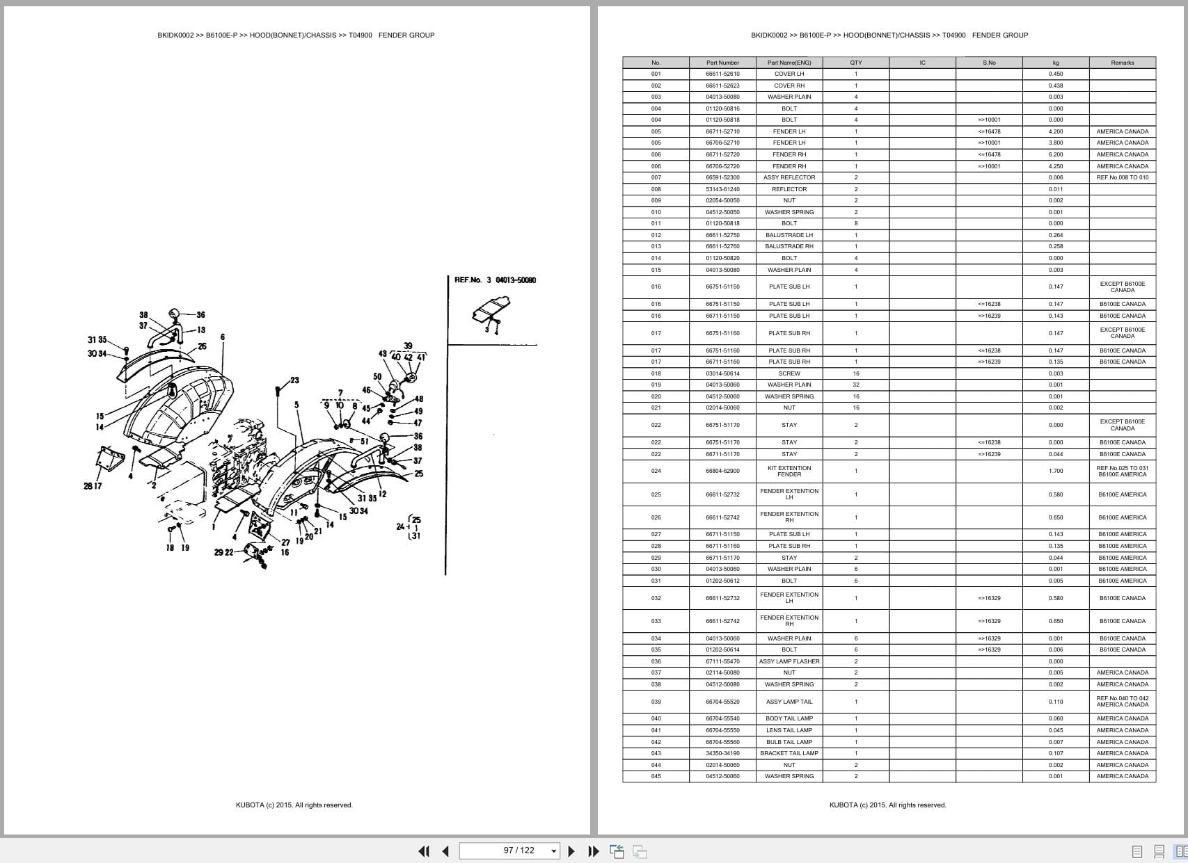 Kubota Tractor B6100E P Australia Parts Catalog (2)
