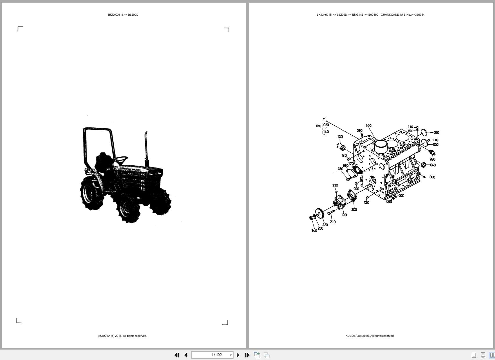 Kubota Tractor B6200D Australia Parts Catalog (1)