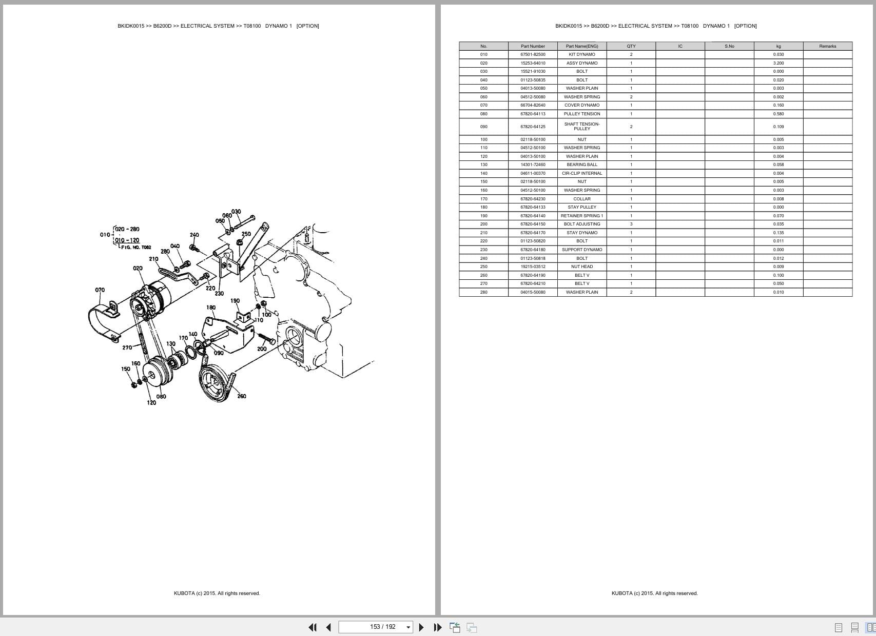 Kubota Tractor B6200D Australia Parts Catalog (2)