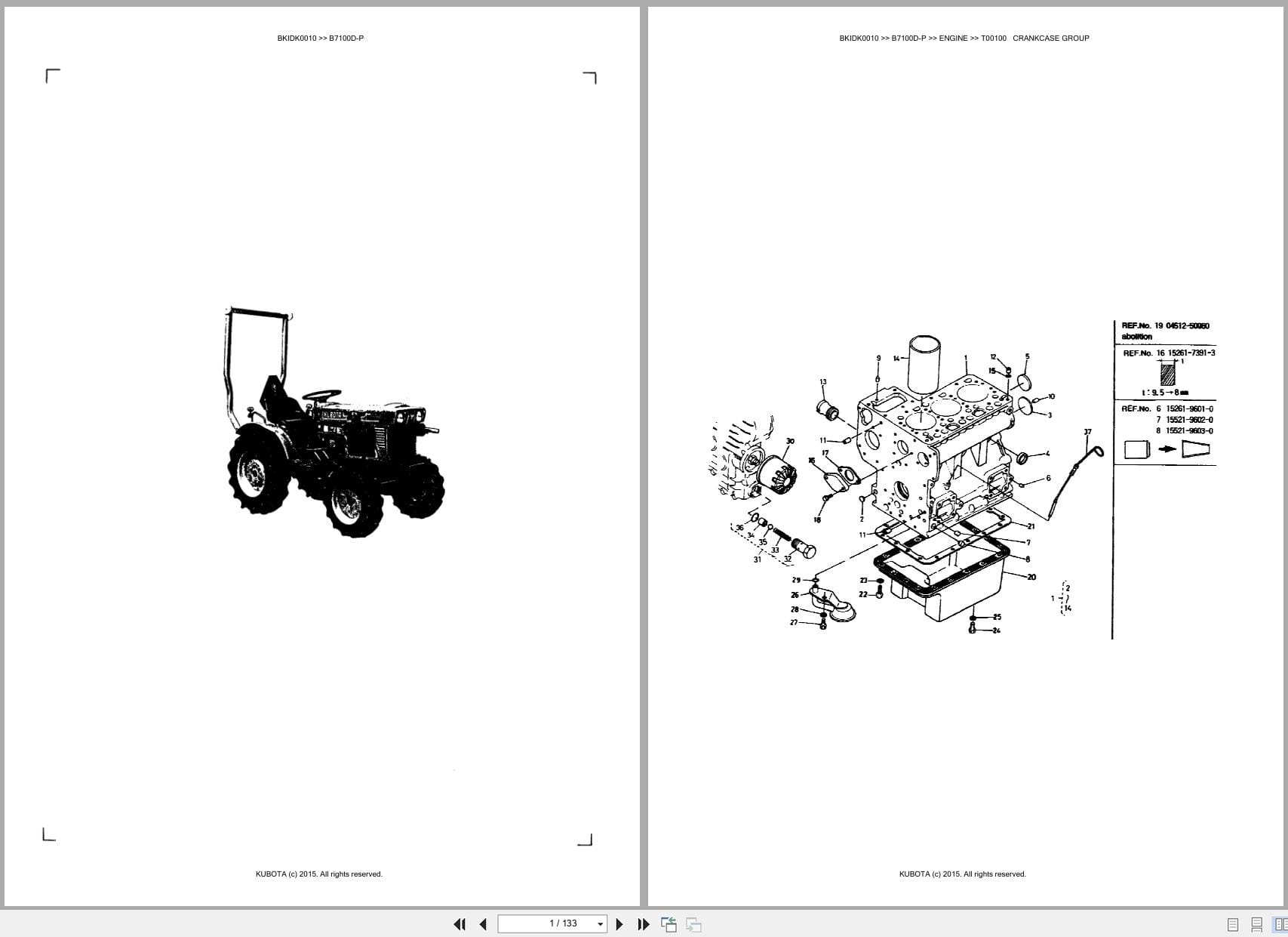 Kubota Tractor B7100D P Australia Parts Catalog (1)