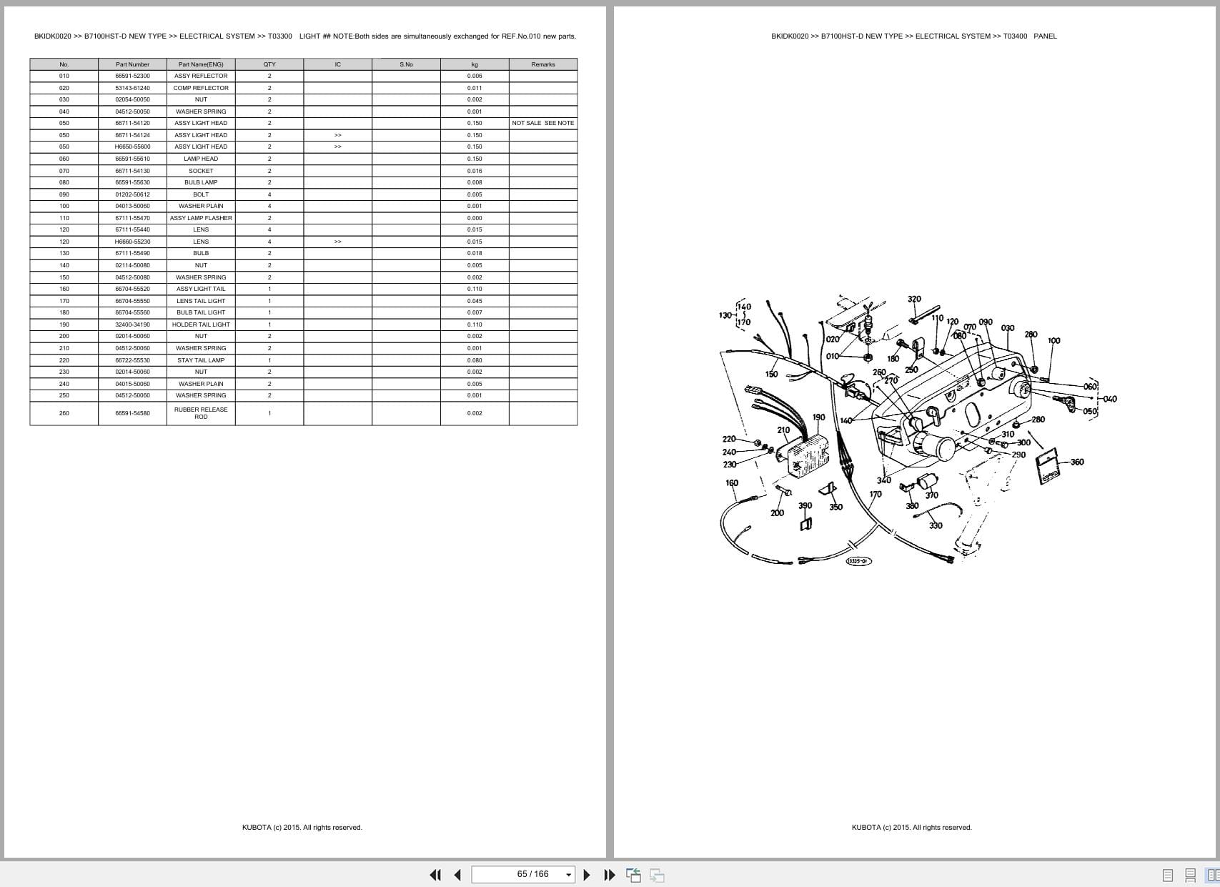Kubota Tractor B7100HST D New Type Australia Parts Catalog (2)