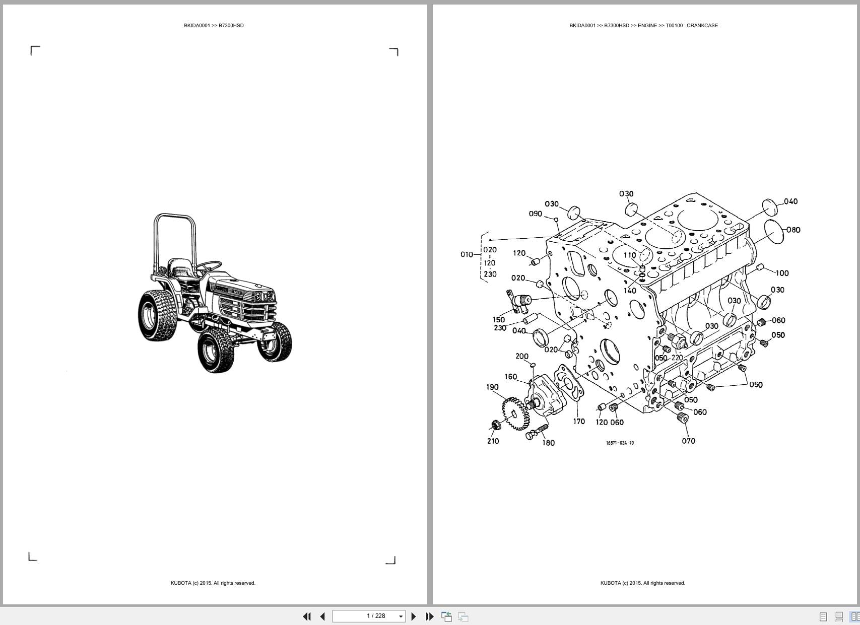 Kubota Tractor B7300HSD Australia Parts Catalog (1)