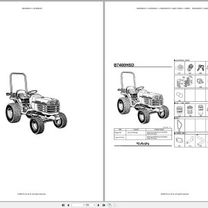 Kubota Tractor B7400HSD Australia Parts Catalog (1)