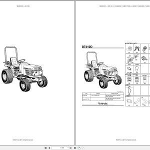 Kubota Tractor B7410D Australia Parts Catalog (1)