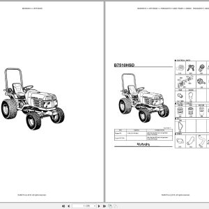 Kubota Tractor B7510HSD Australia Parts Catalog (1)