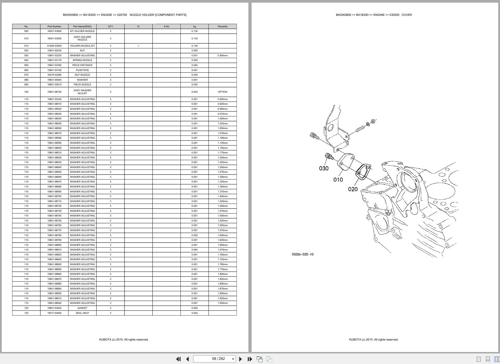 Kubota Tractor BX1830D Australia Parts Catalog (2)