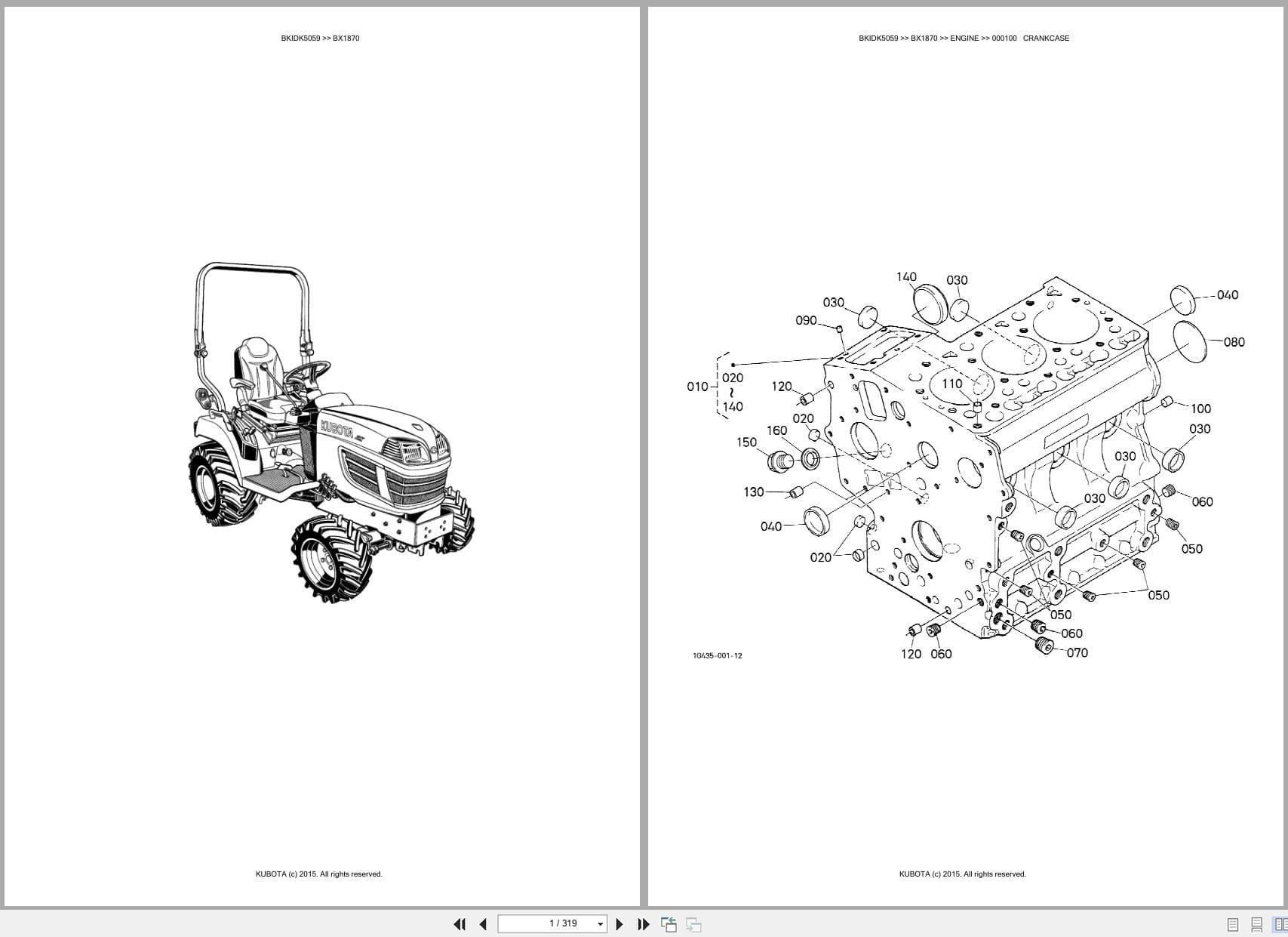 Kubota Tractor BX1870 Australia Parts Catalog (1)