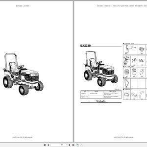 Kubota Tractor BX2230D Australia Parts Catalog (1)
