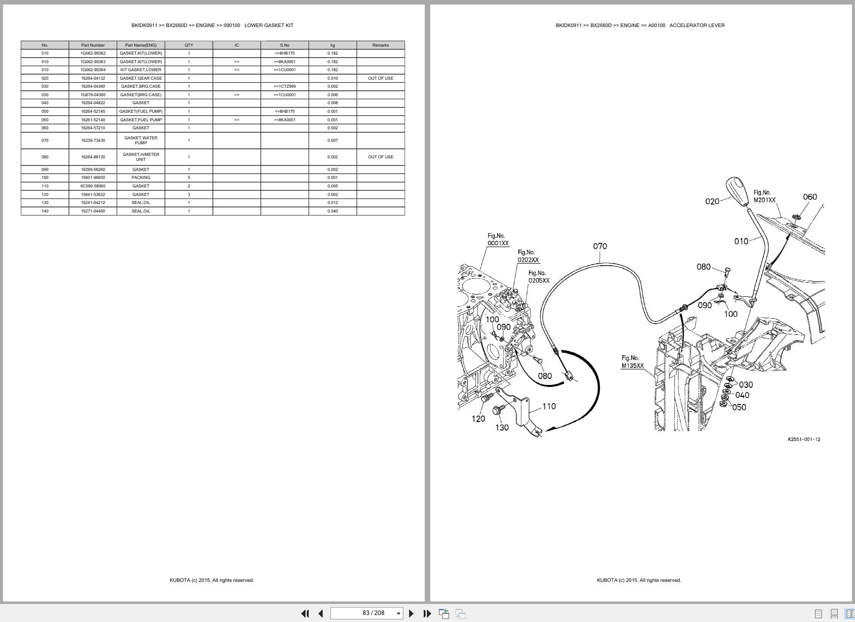 Kubota Tractor BX2660D Australia Parts Catalog (2)