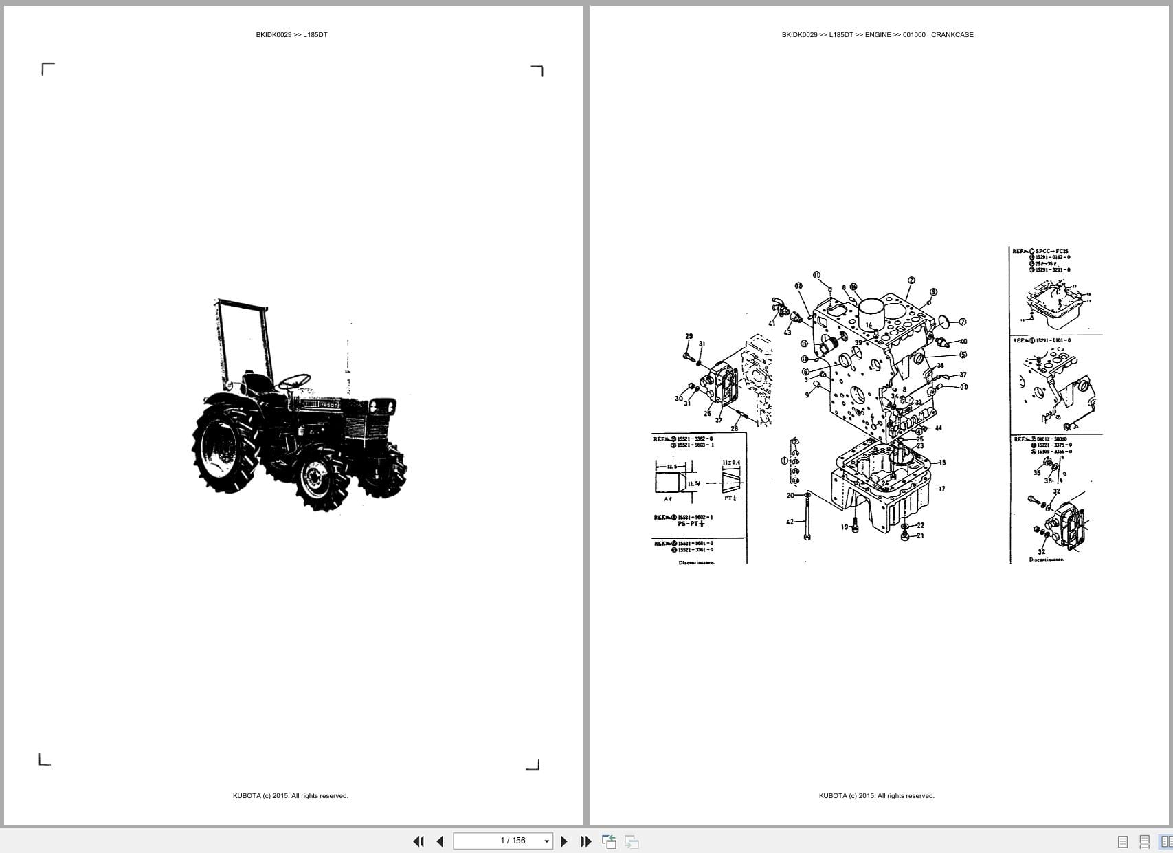 Kubota Tractor L185DT Australia Parts Catalog (1)