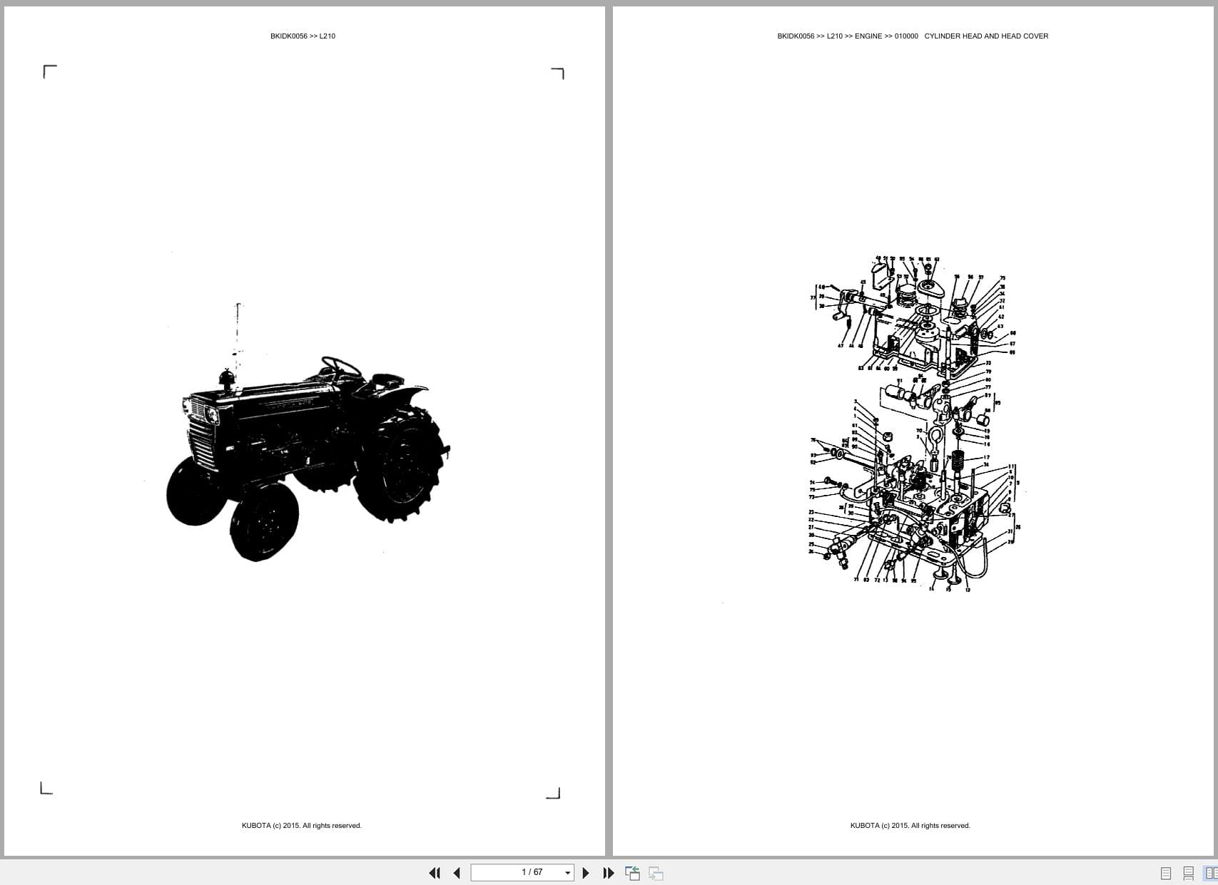 Kubota Tractor L210 Australia Parts Catalog (1)