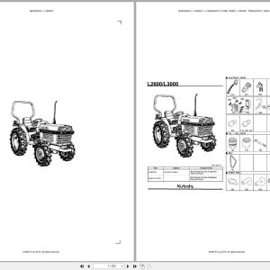 Kubota Tractor L2600DT Australia Parts Catalog (1)