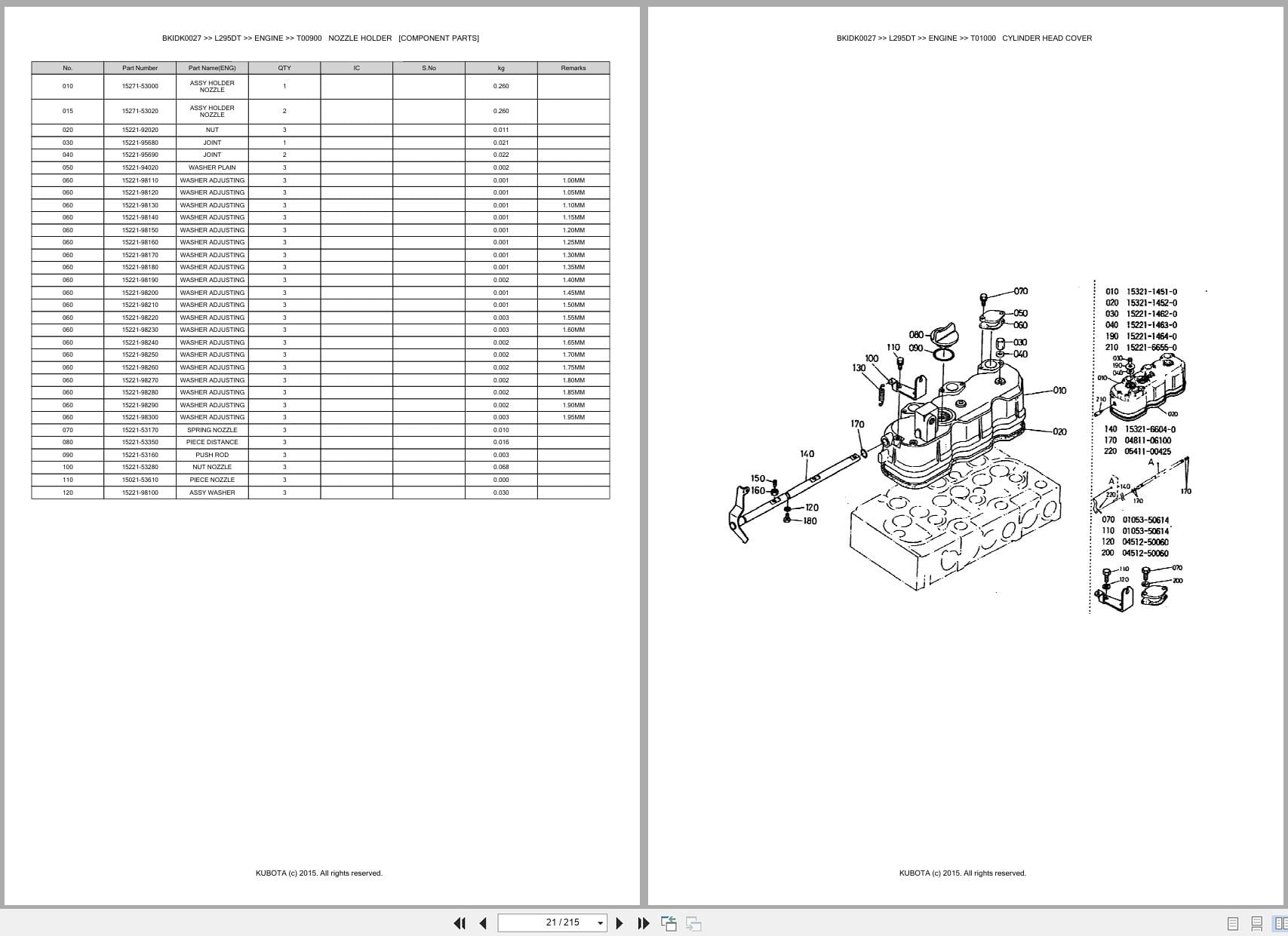 Kubota Tractor L295DT Australia Parts Catalog (2)