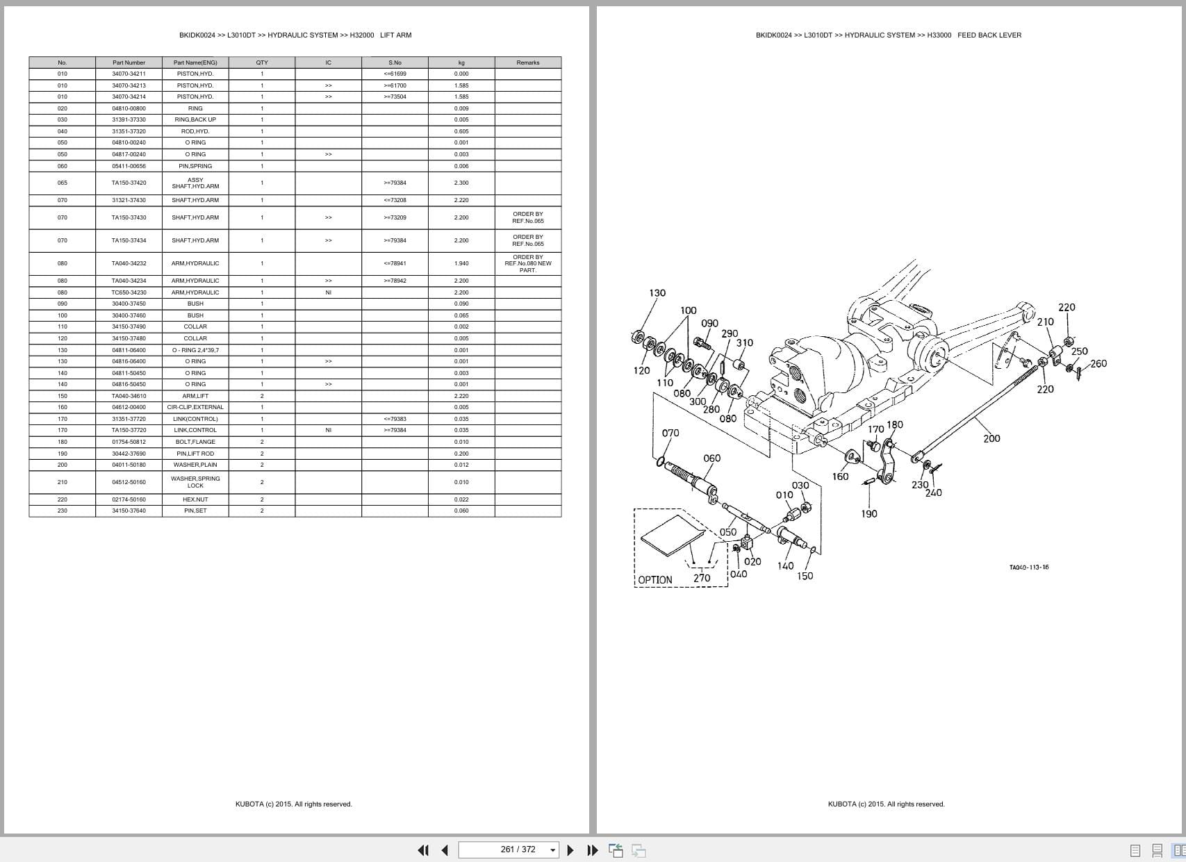 Kubota Tractor L3010DT Australia Parts Catalog (2)
