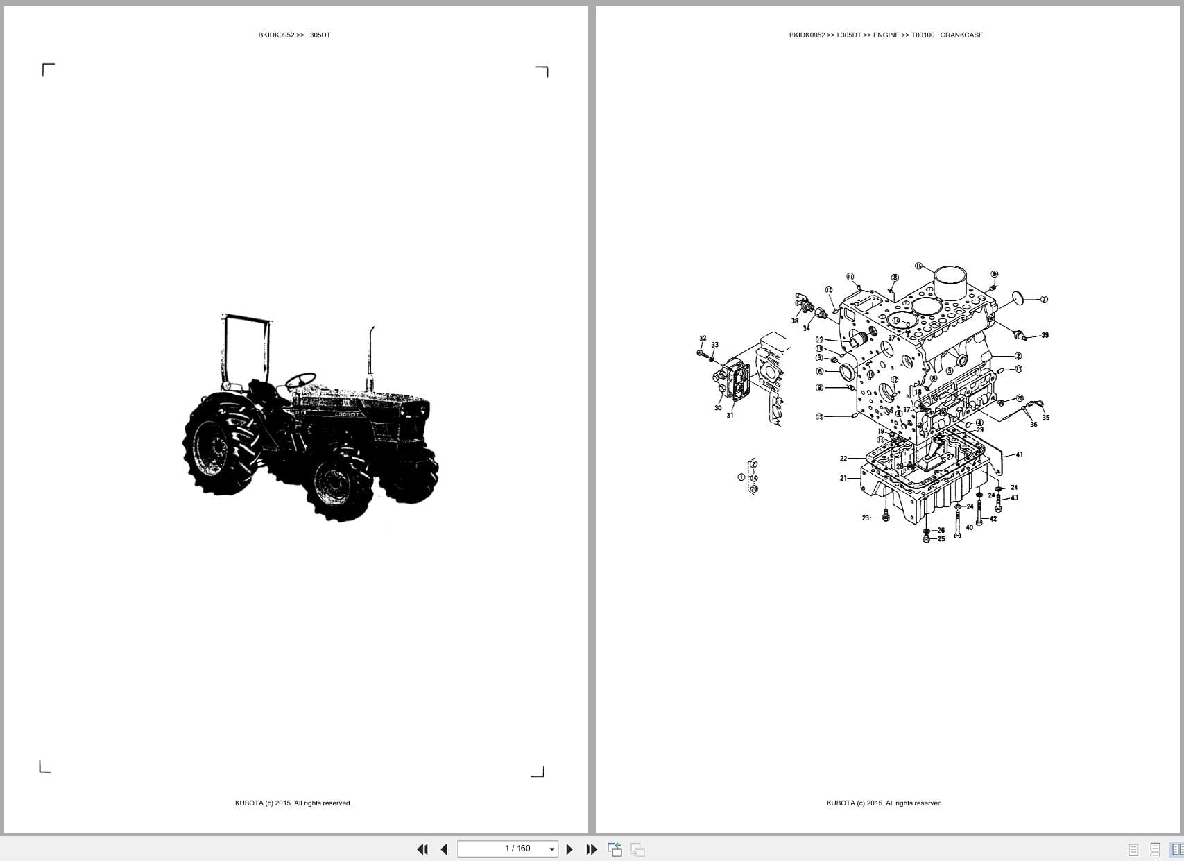 Kubota Tractor L305DT Australia Parts Catalog (1)