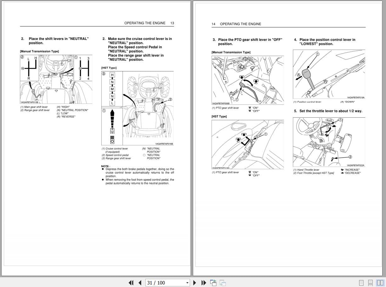 Kubota Tractor L3200 L3800 Operators Manual C420 1971 5 (2)