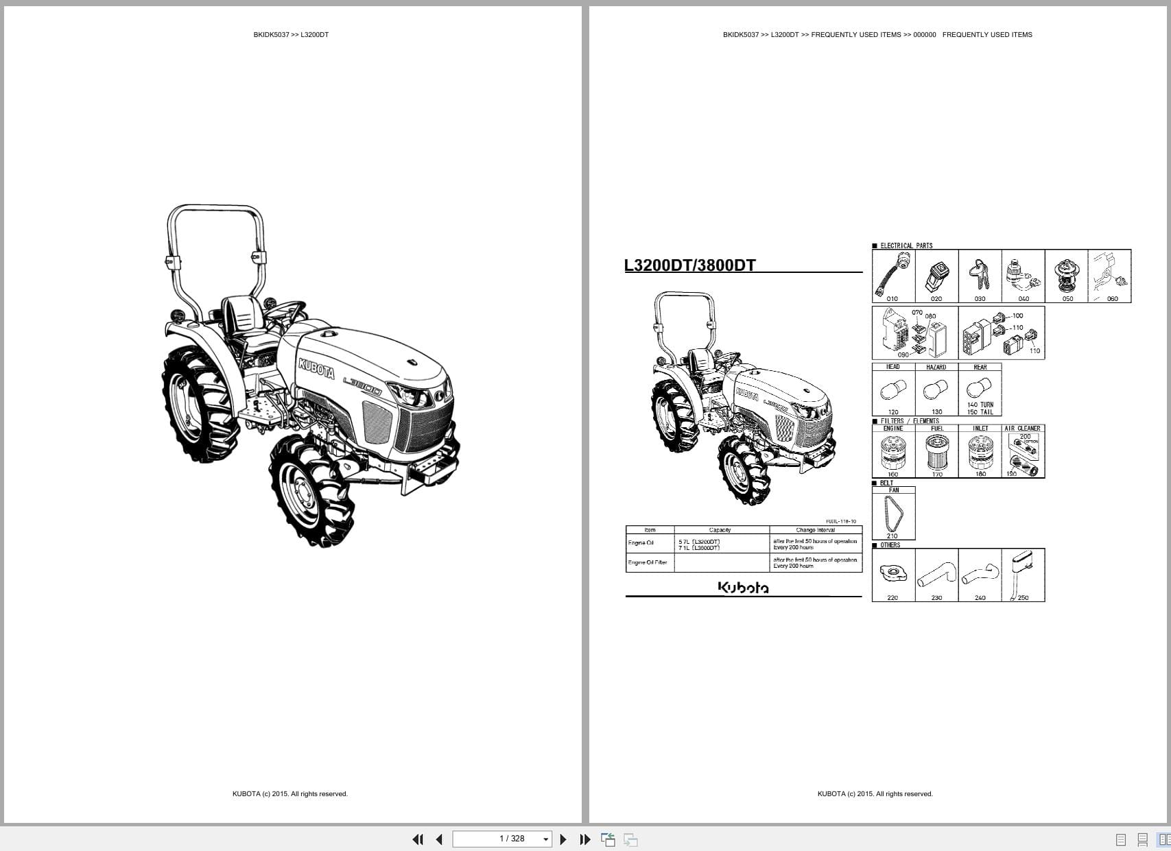 Kubota Tractor L3200DT Australia Parts Catalog (1)