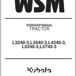 Kubota Tractor L3240 3 to L5740 3 Workshop Manual 9Y111 06242 (1)