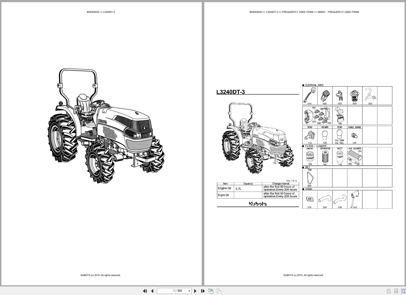 Kubota Tractor L3240DT 3 Australia Parts Catalog (1)