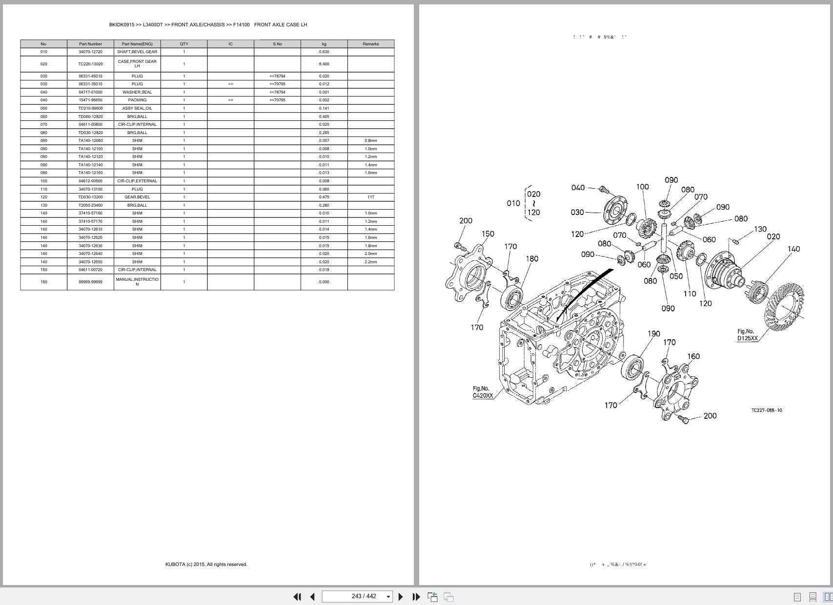 Kubota Tractor L3400DT Australia Parts Catalog (2)