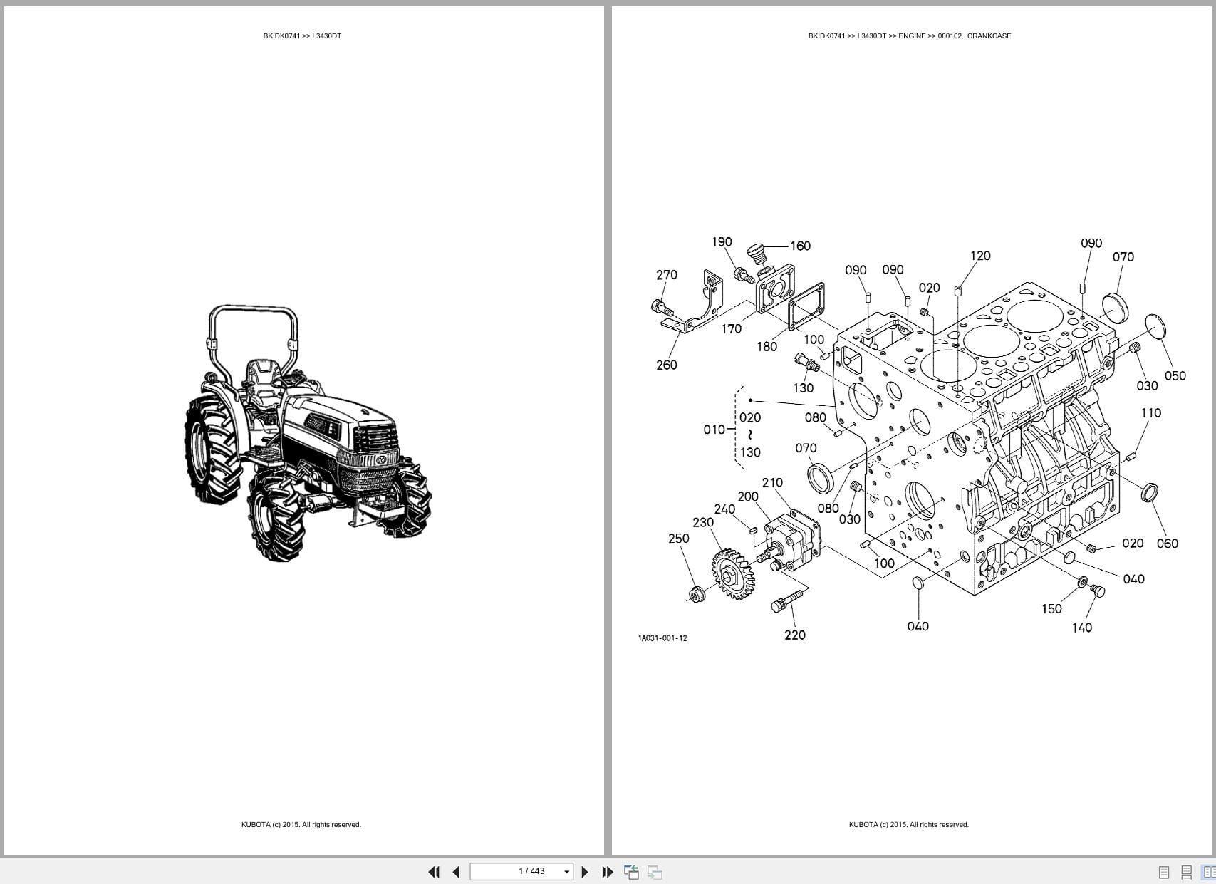 Kubota Tractor L3430DT Australia Parts Catalog (1)