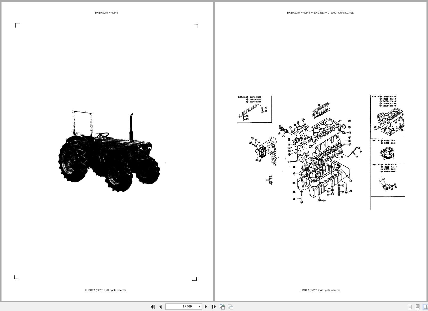 Kubota Tractor L345 Australia Parts Catalog (1)