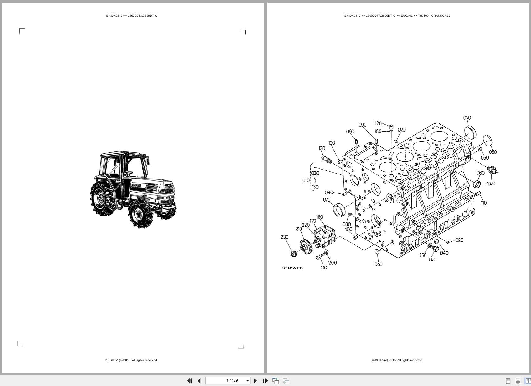 Kubota Tractor L3600DT L3600DT C Australia Parts Catalog (1)