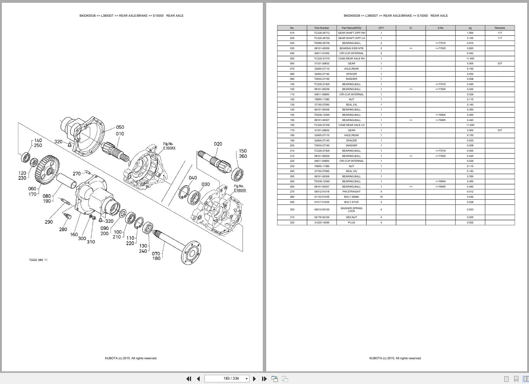 Kubota Tractor L3800DT Australia Parts Catalog (2)