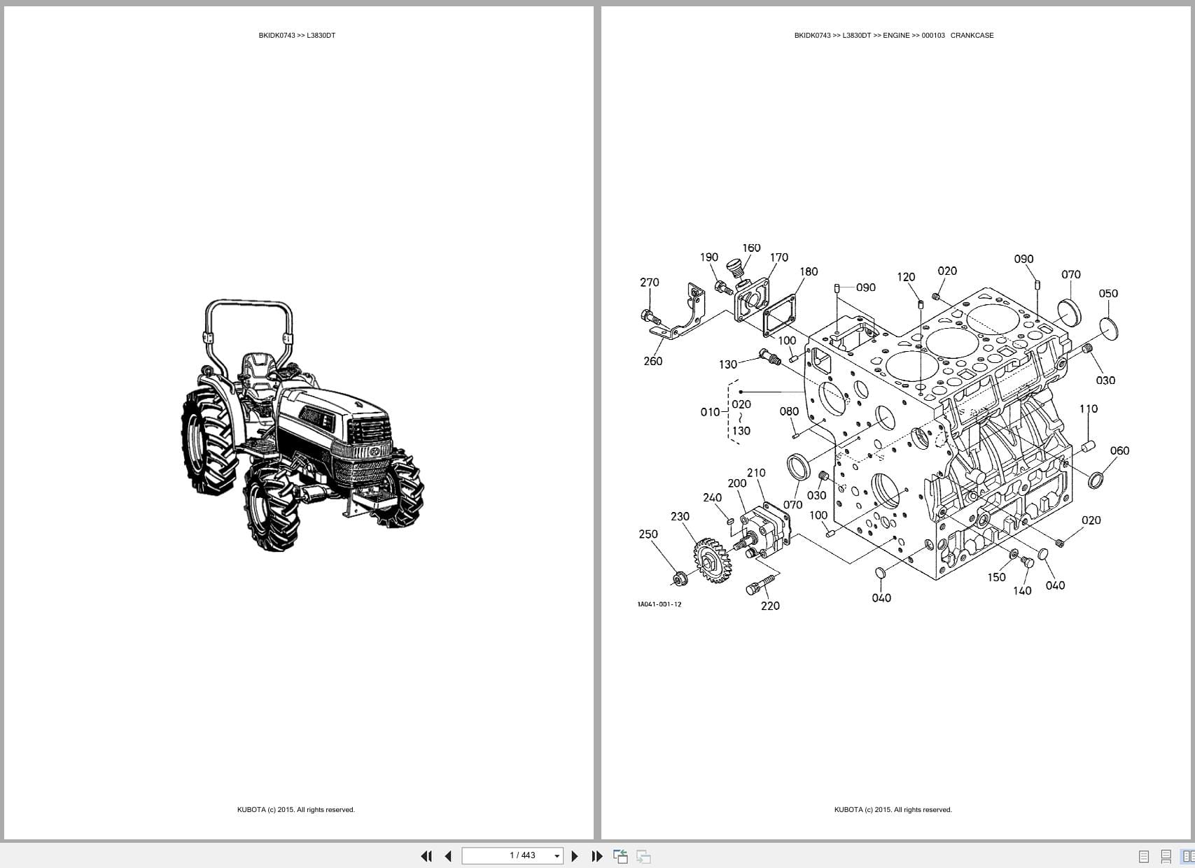 Kubota Tractor L3830DT Australia Parts Catalog (1)