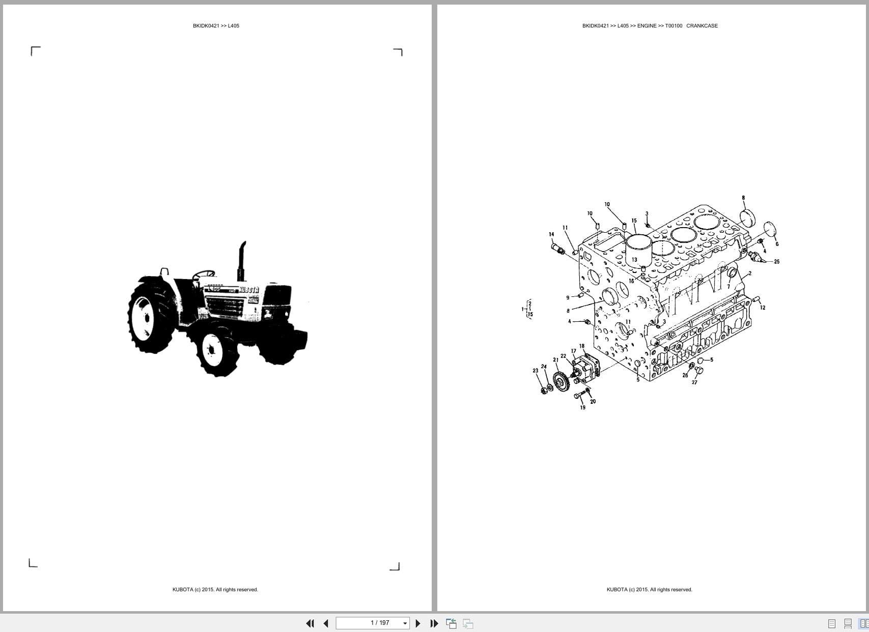 Kubota Tractor L405 Australia Parts Catalog (1)