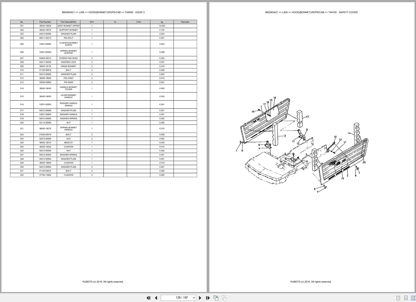Kubota Tractor L405 Australia Parts Catalog (2)