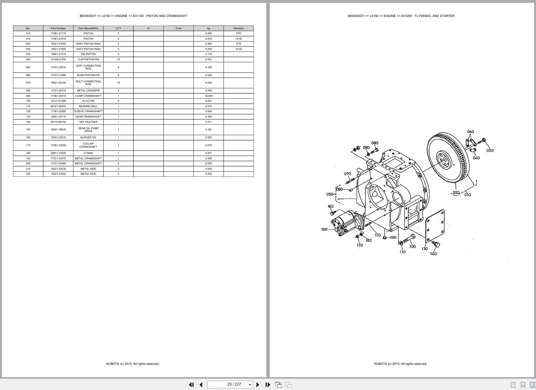 Kubota Tractor L4150 Australia Parts Catalog (2)