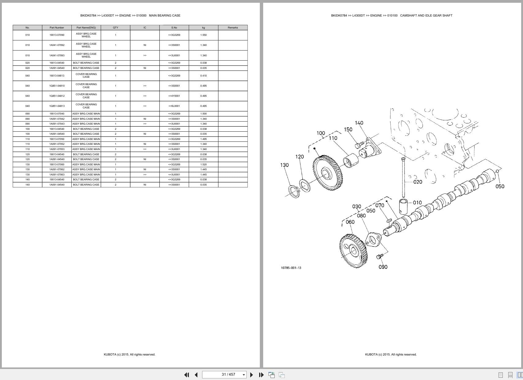 Kubota Tractor L4300DT Australia Parts Catalog (2)