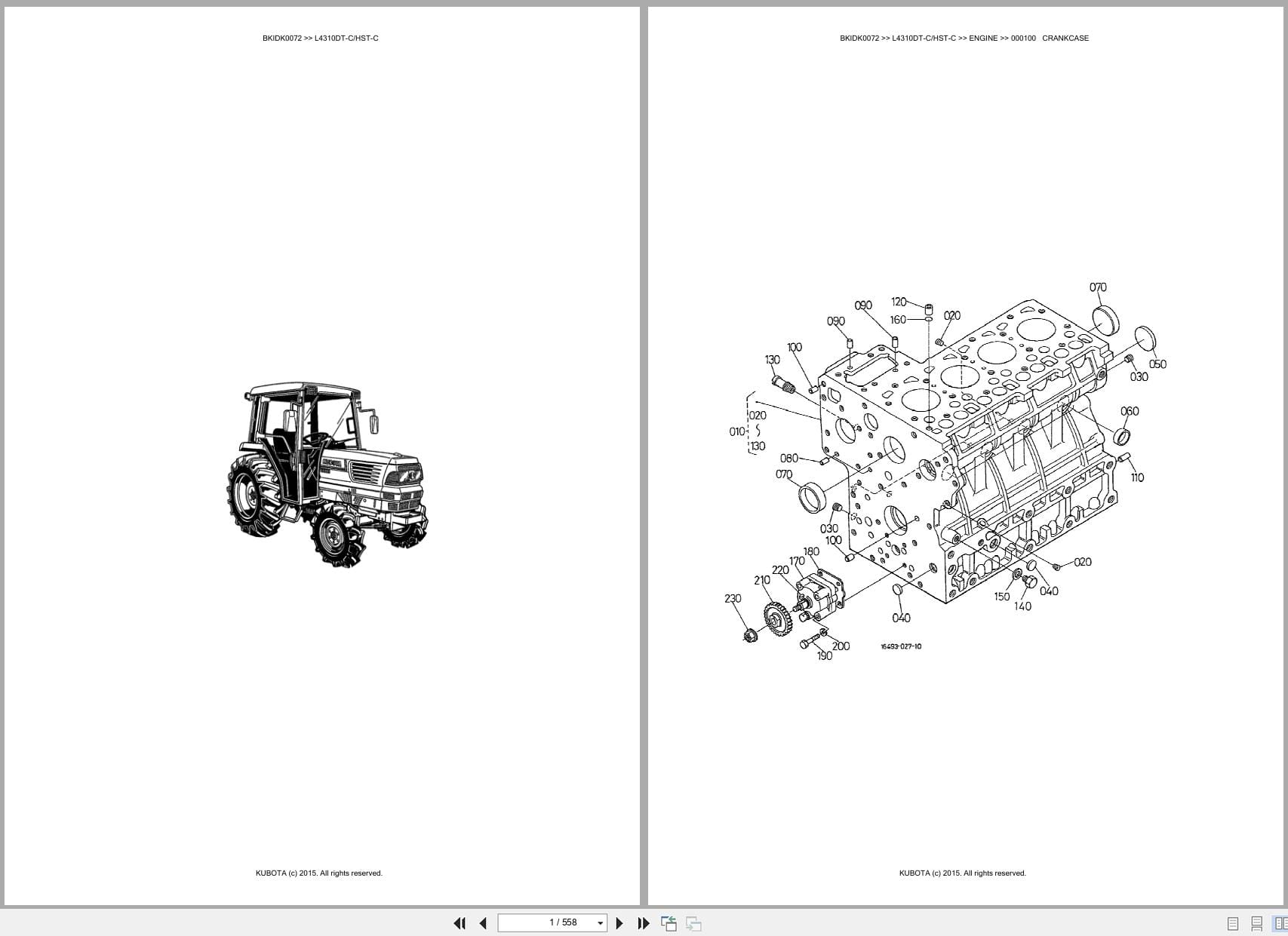 Kubota Tractor L4310DT C L4310HST C Australia Parts Catalog (1)