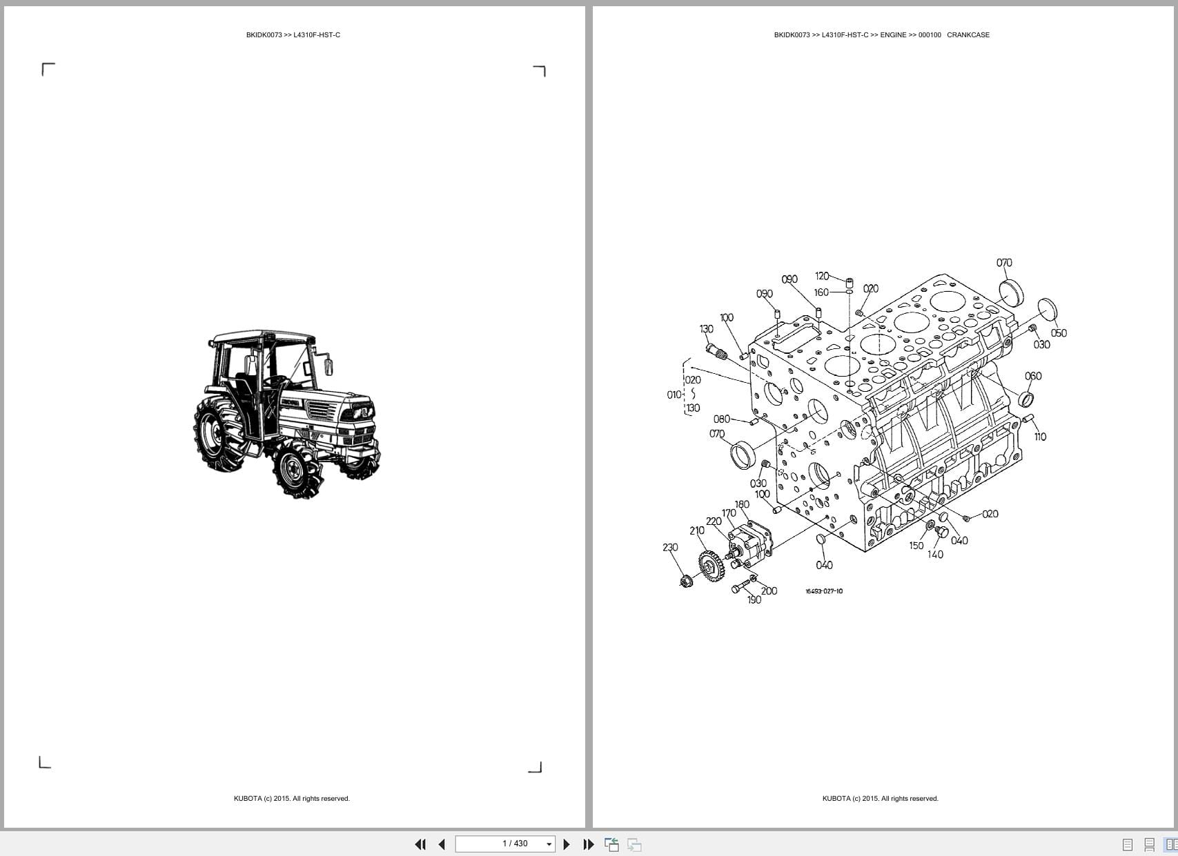 Kubota Tractor L4310F HST C Australia Parts Catalog (1)