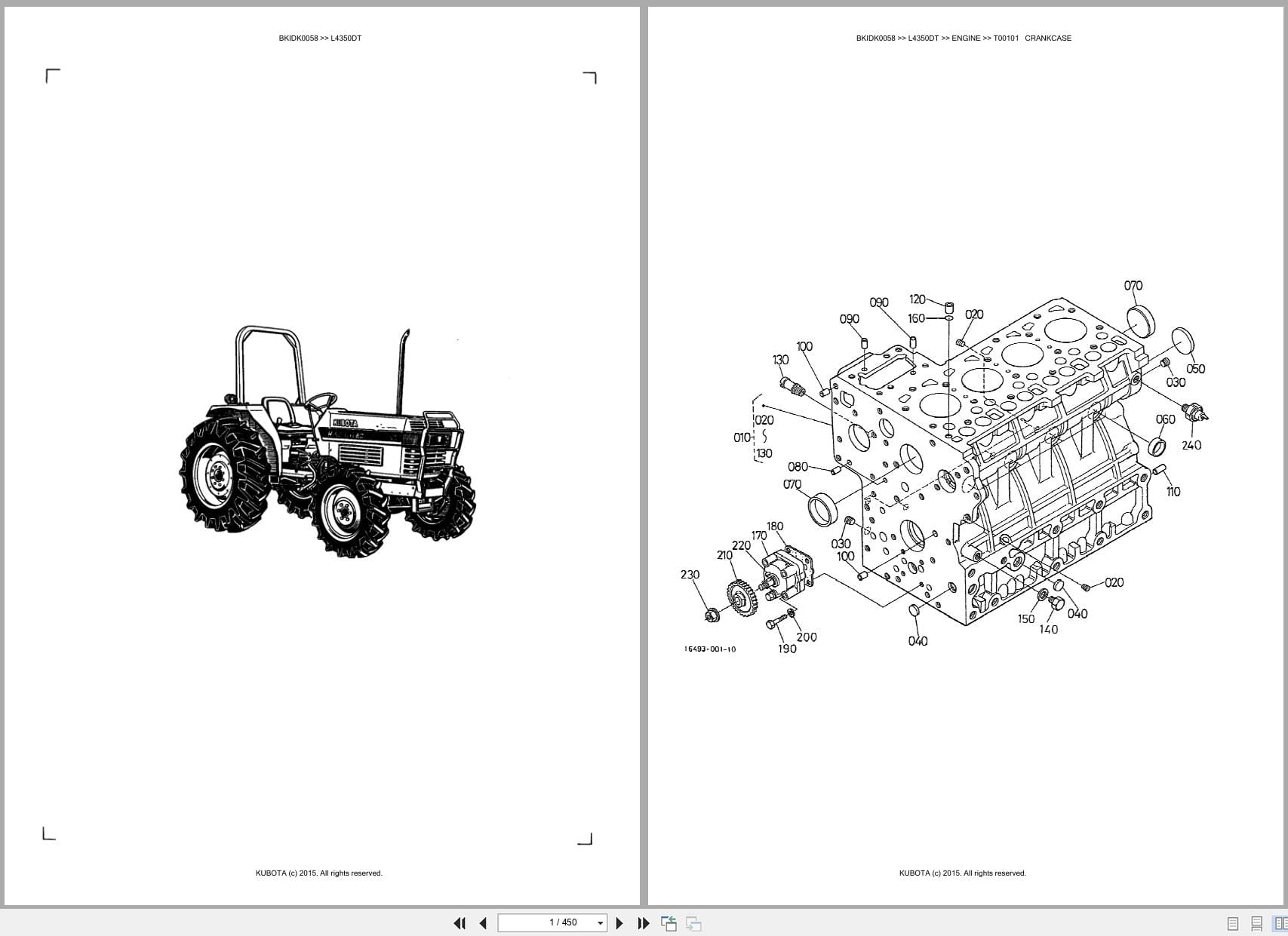 Kubota Tractor L4350DT Australia Parts Catalog (1)