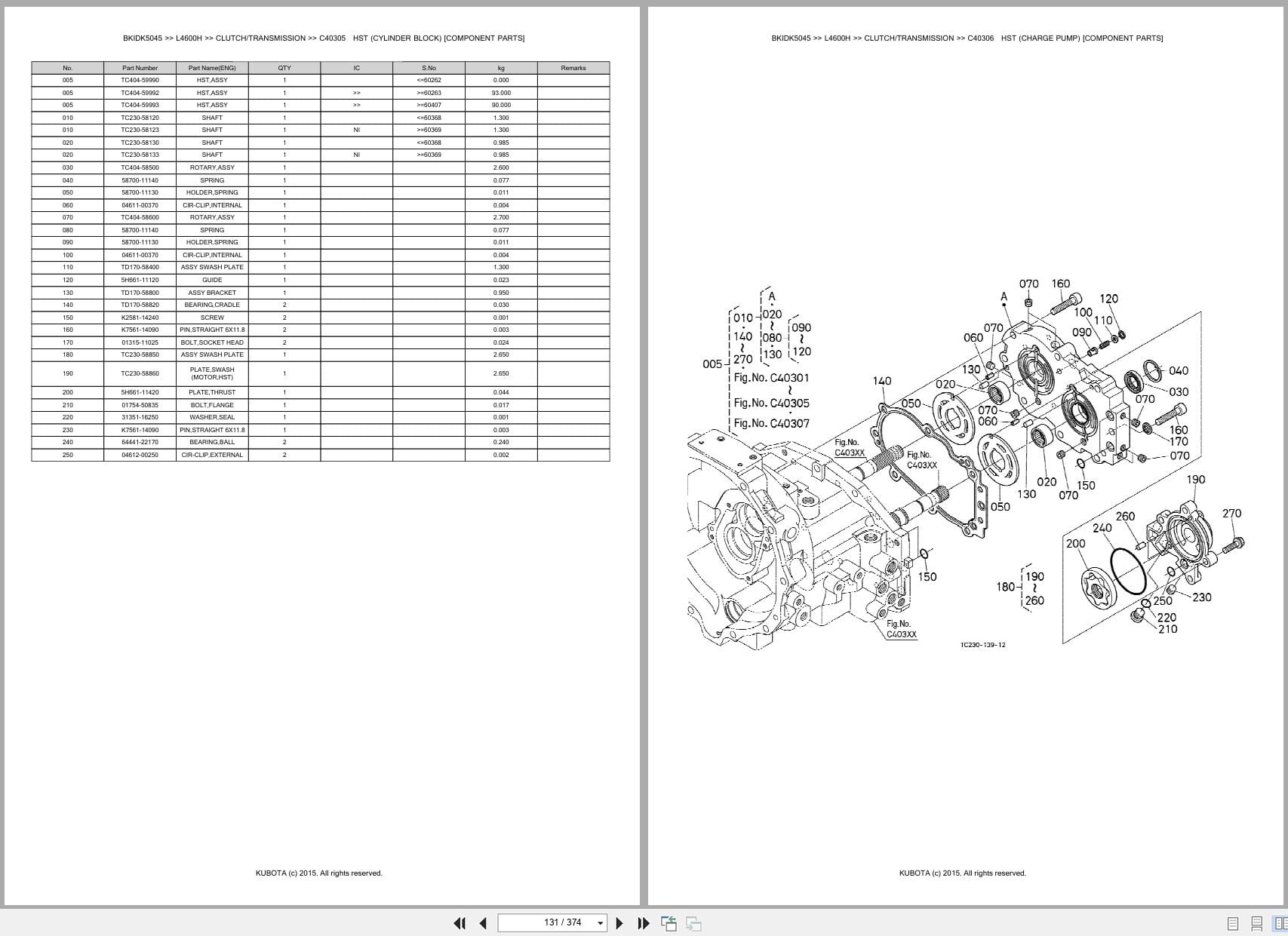 Kubota Tractor L4600H Australia Parts Catalog (2)