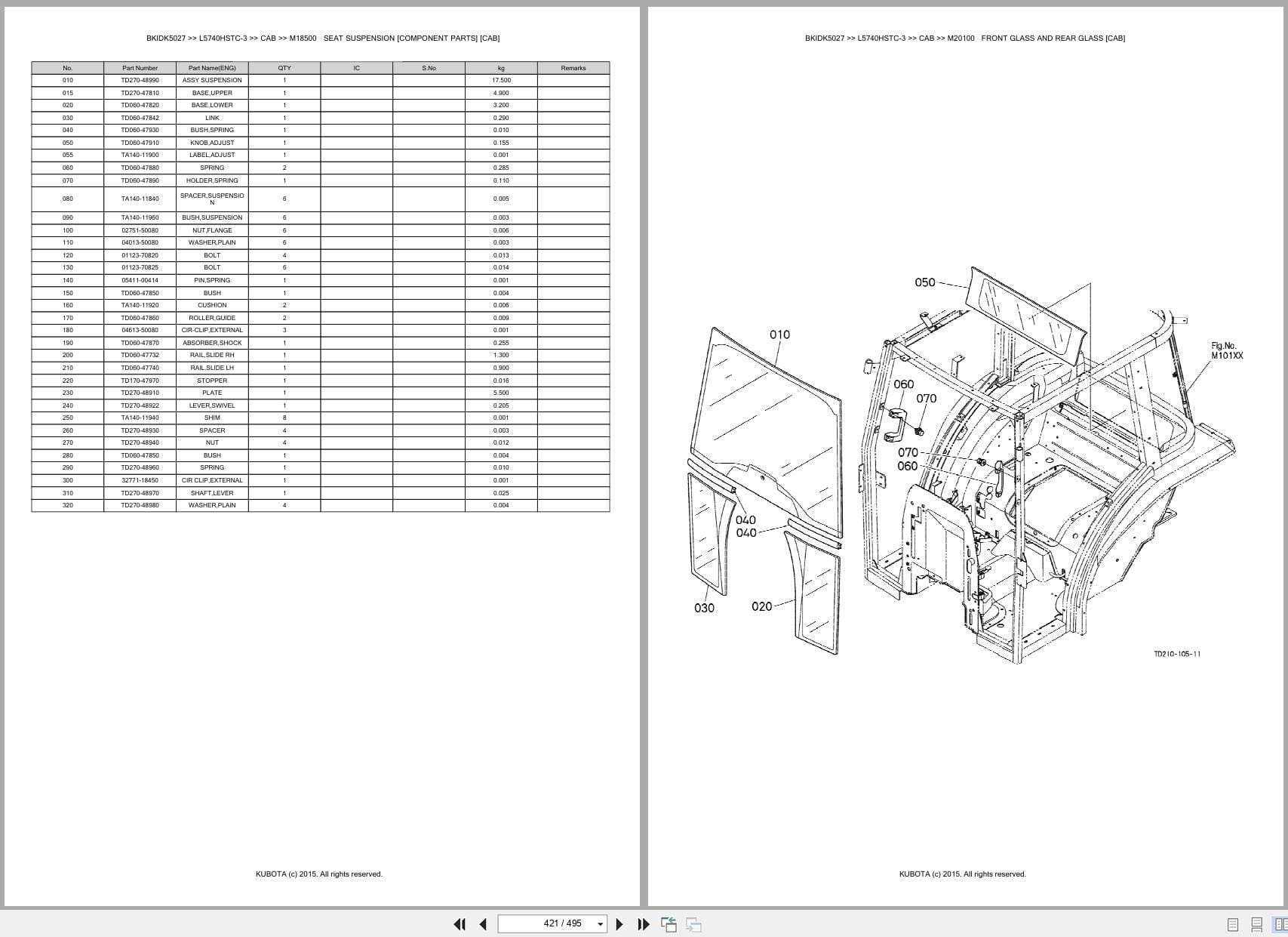 Kubota Tractor L5740HSTC 3 Australia Parts Catalog (2)
