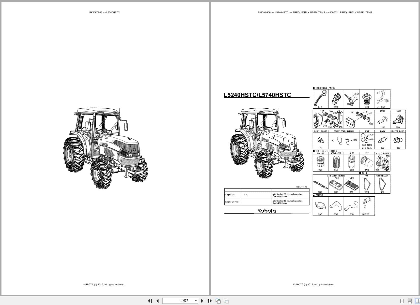 Kubota Tractor L5740HSTC Australia Parts Catalog (1)