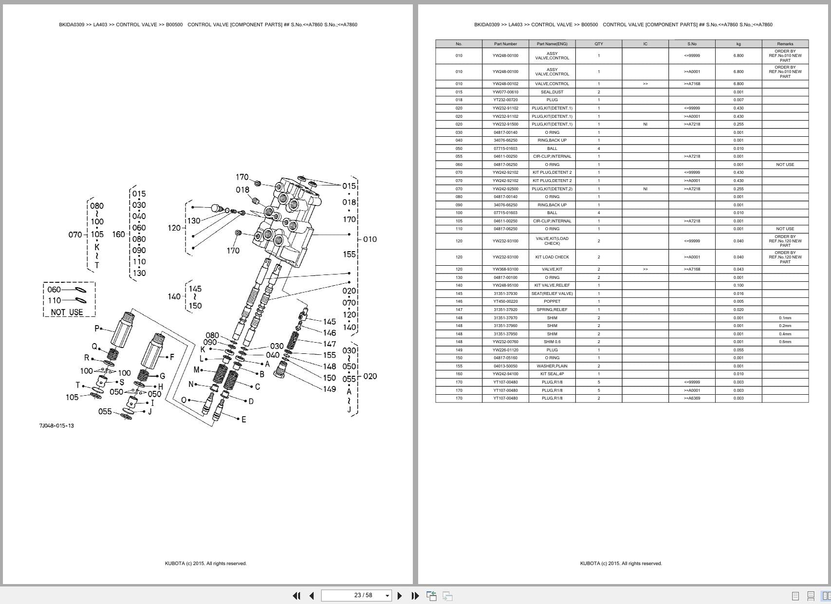 Kubota Tractor Loader LA403 Australia Parts Catalog (2)