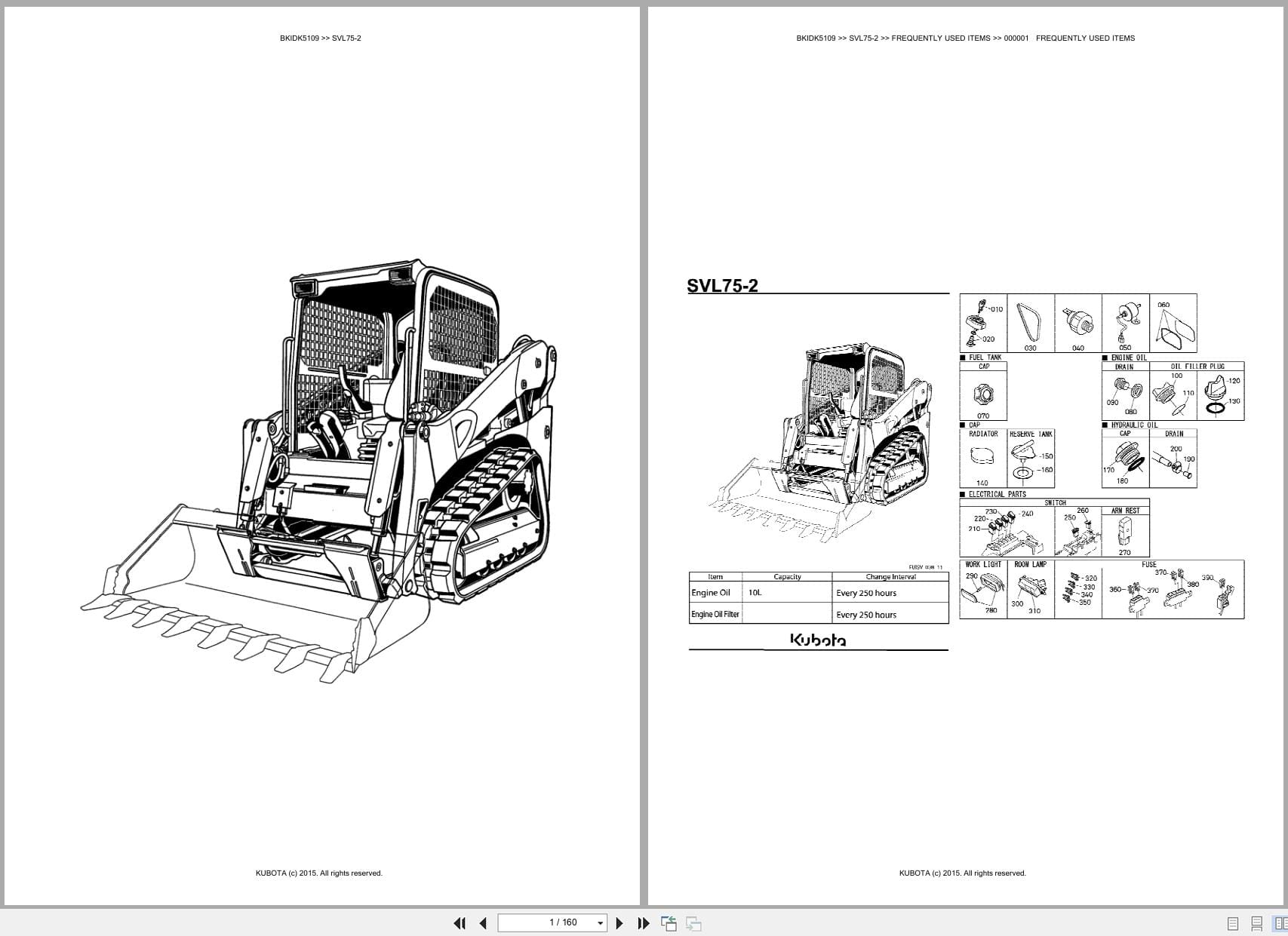Kubota Tractor Loader SVL75 2 Australia Parts Catalog (1)