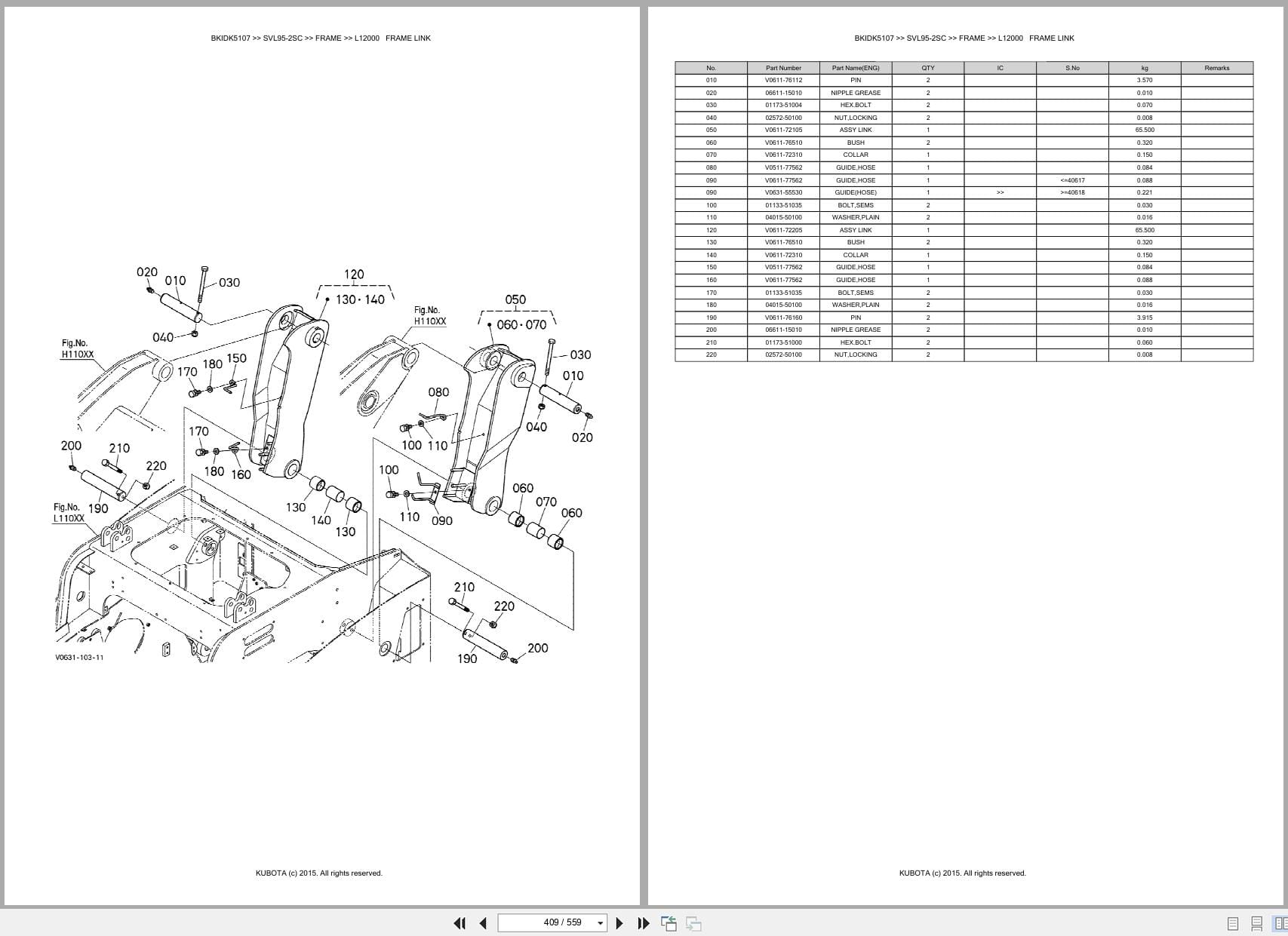 Kubota Tractor Loader SVL95 2SC Australia Parts Catalog (2)