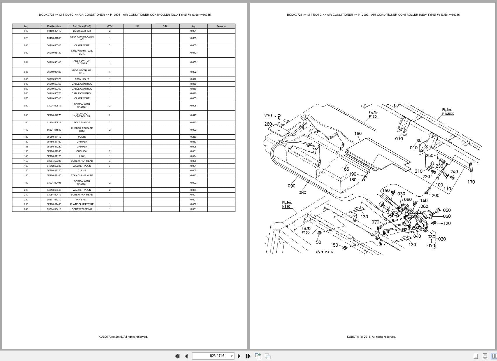 Kubota Tractor M 110DTC Australia Parts Catalog (2)